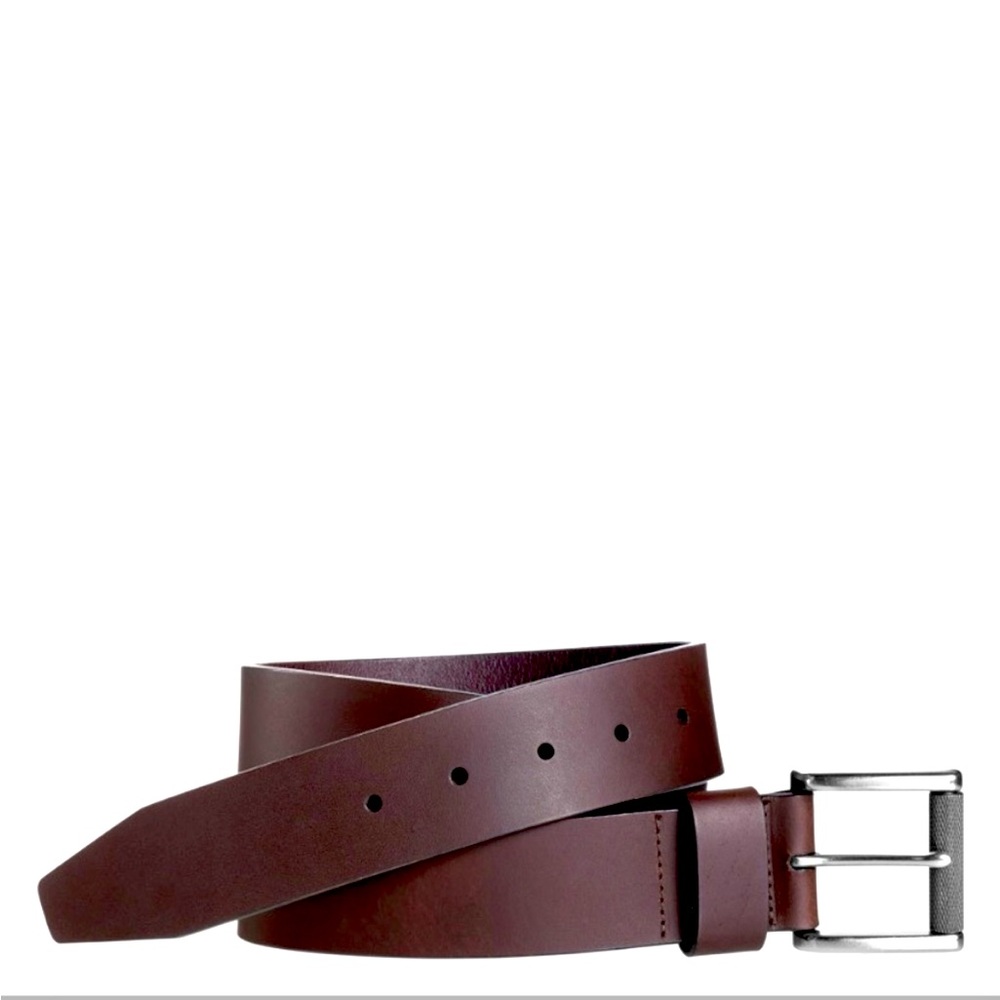 Johnston and Murphy roller buckle Belt. Brown leather. Brand new